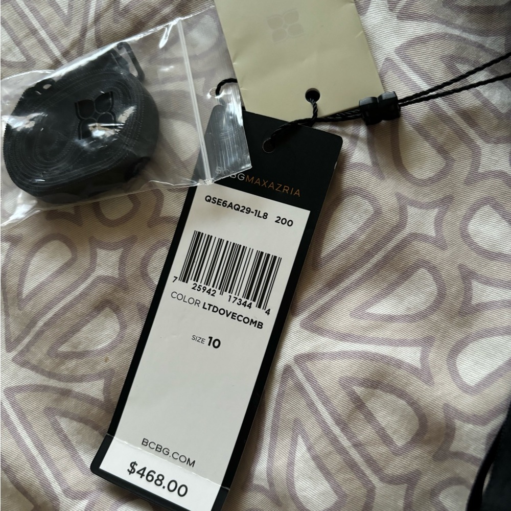 NWT BCBGMaxAzria Silk formal dress Size 10 - Picture 6 of 8